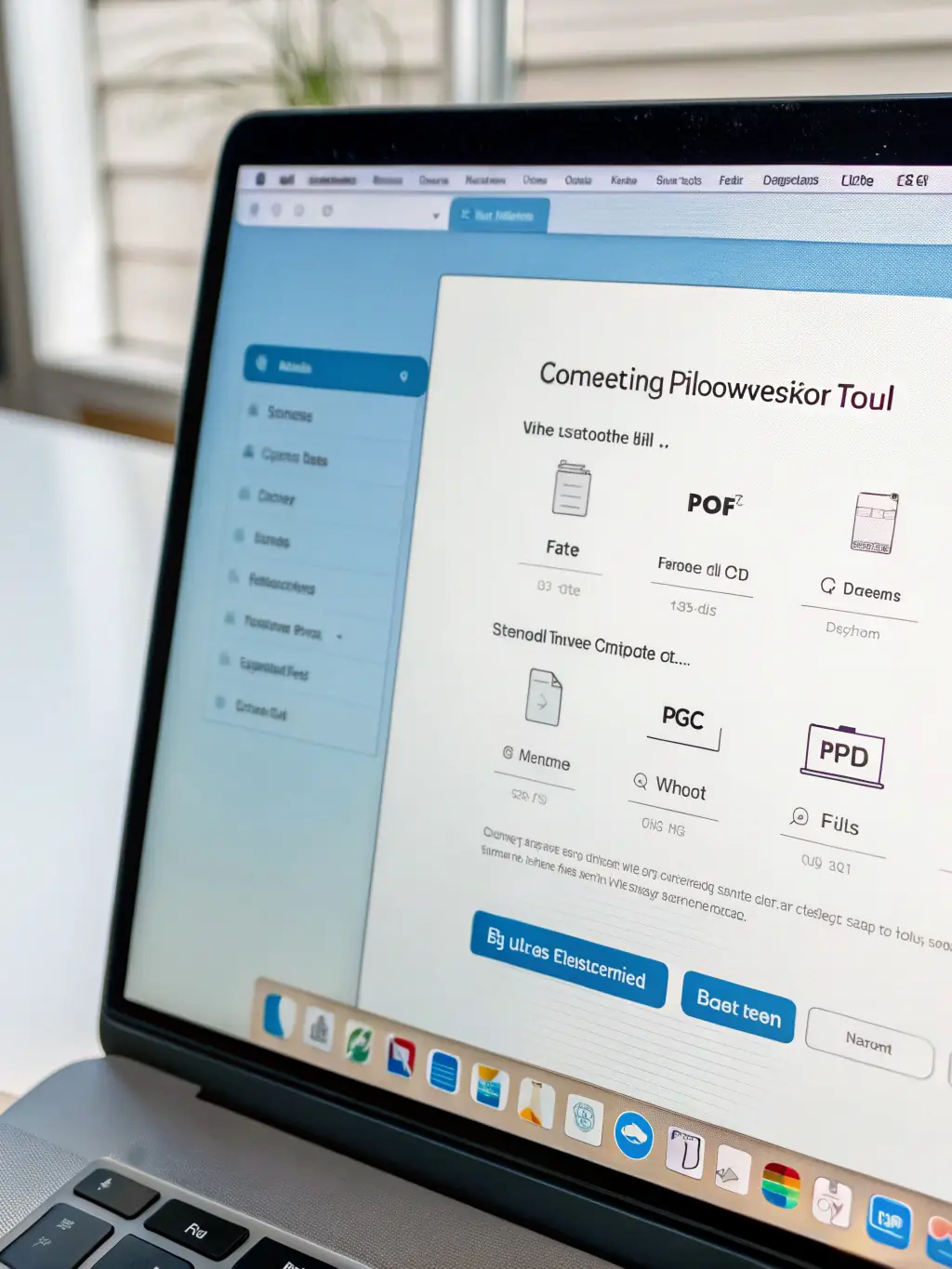 A screenshot of DASTRA PDF Pro showcasing its document transformation features, such as converting PDFs to editable formats or extracting text and images. The interface should be user-friendly and intuitive.