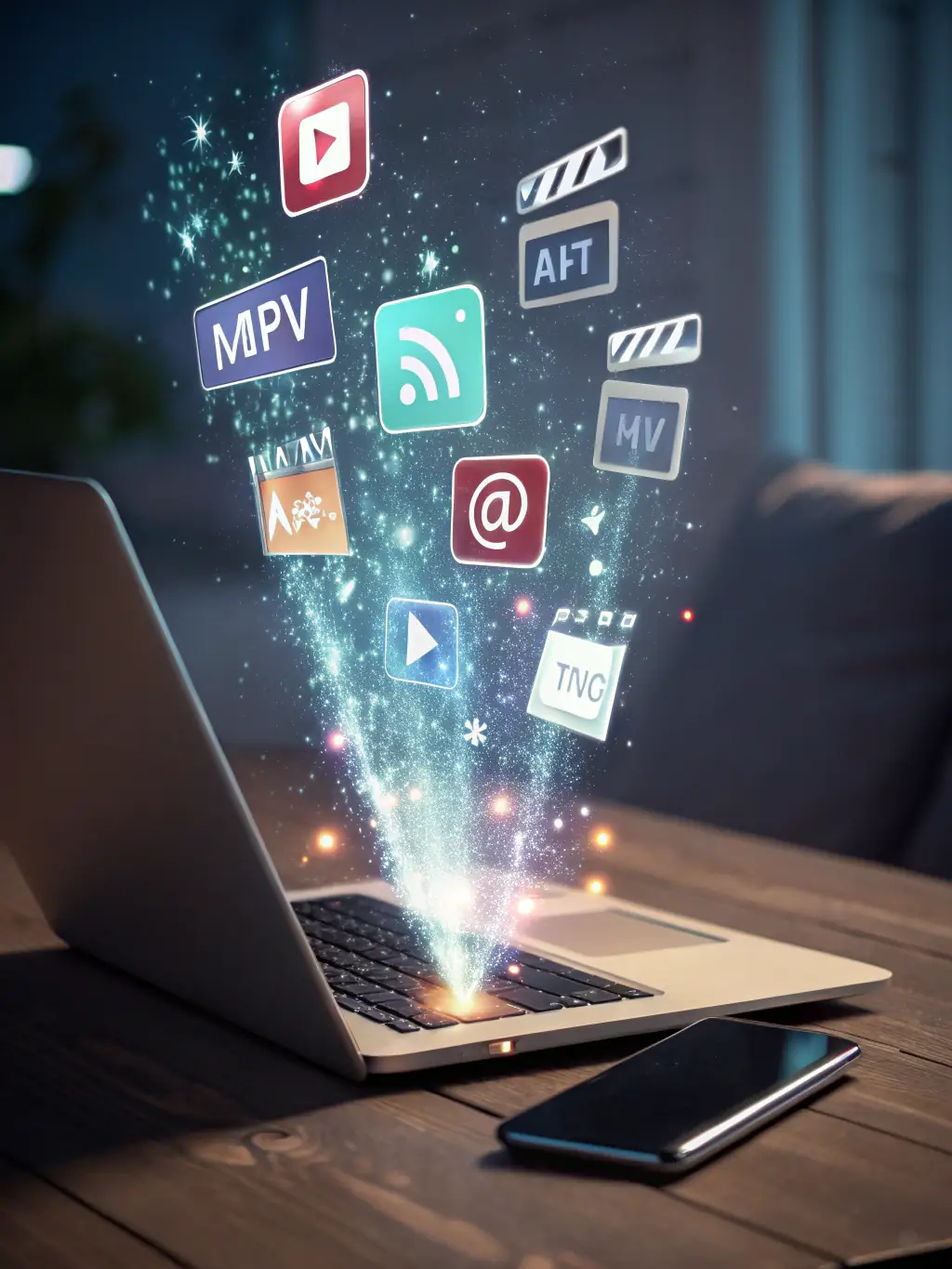 An illustration of DASTRA PDF Pro converting a PDF document into various formats like Word, Excel, and PowerPoint, demonstrating its versatility.